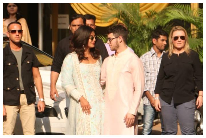 PHOTOS: Priyanka Chopra &#038; Nick Jonas Arrive Along With Joe Jonas &#038; Sophie Turner For Their Pre-Wedding Puja