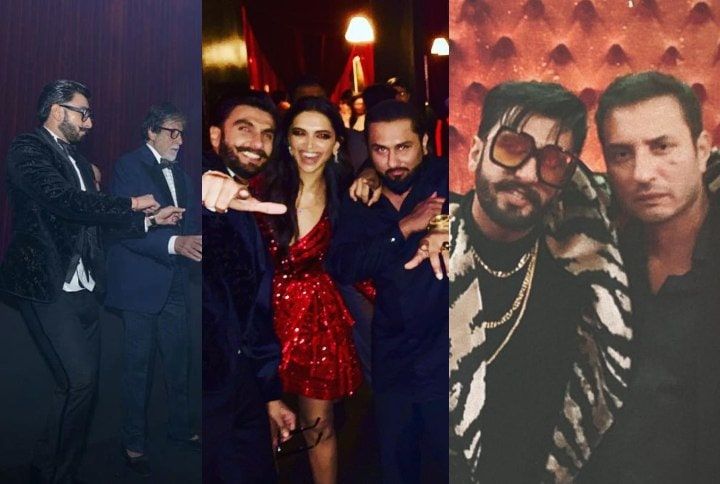Ranveer Singh, Amitabh Bachchan, Deepika Padukone, Honey Singh, Homi Adajania (Source: Instagram)
