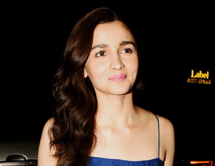 Alia Bhatt Effortlessly Pulls Off A Day Dress For A Nighttime Party