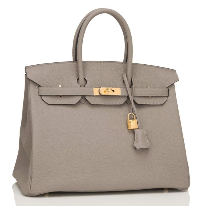 Hermès Gris Asphalte Togo Birkin Bag (Source: www.madisonavenuecouture.com)