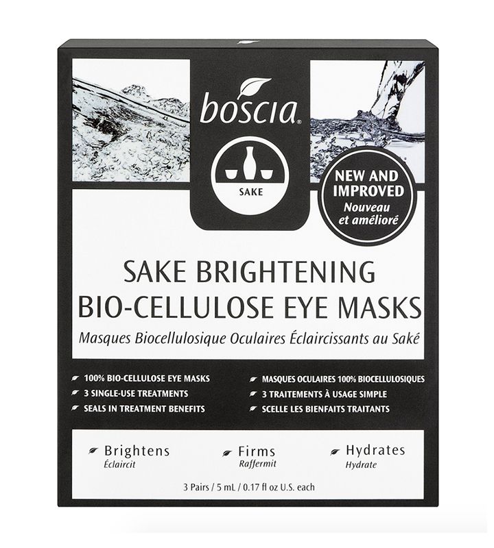Boscia Sake Brightening Bio-Cellulose Eye Masks | Source: Boscia