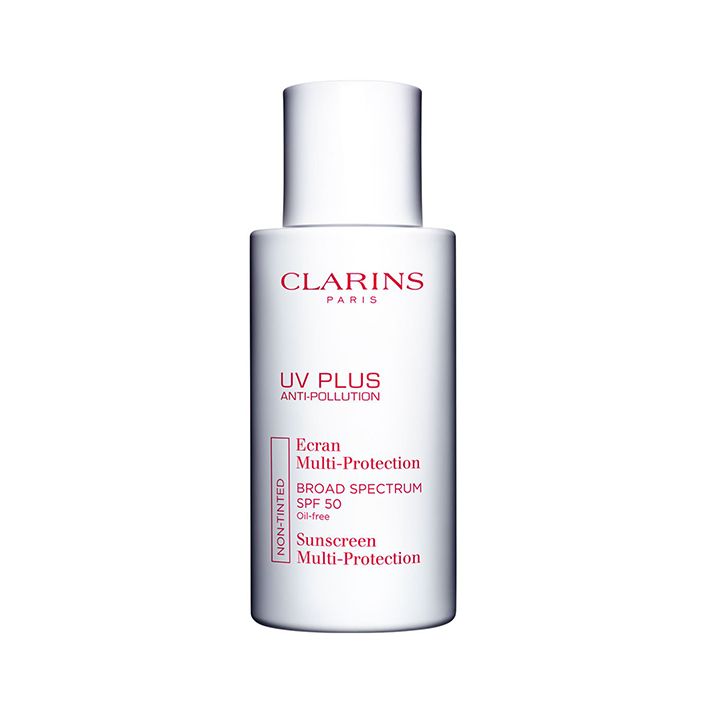 Clarins UV PLUS Anti-Pollution Sunscreen Multi-Protection Broad Spectrum SPF 50 | Source: Clarins