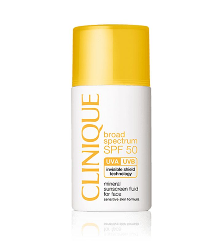 Clinique SPF 50 Mineral Sunscreen Fluid For Face | Source: Clinique