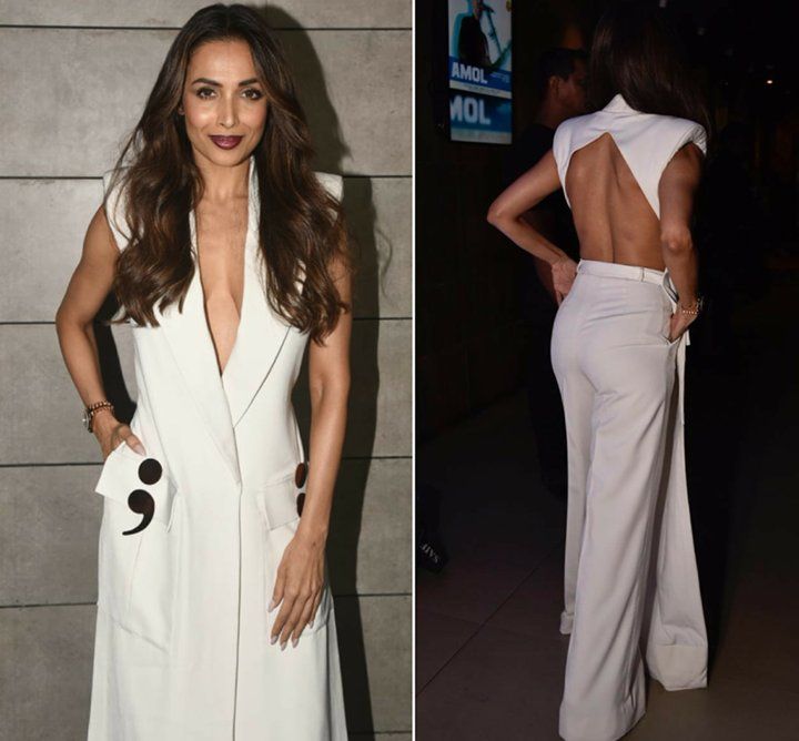 Malaika Arora’s Backless White Jumpsuit Is All We’re Staring At Today