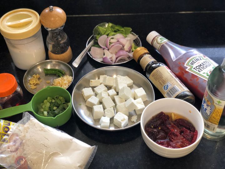 Ingredients For Paneer Chilly