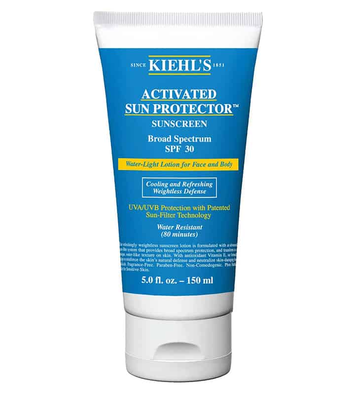 Kiehl's Activated Sun Protector™ Water-Light Lotion For Face & Body | Source: Kiehl's