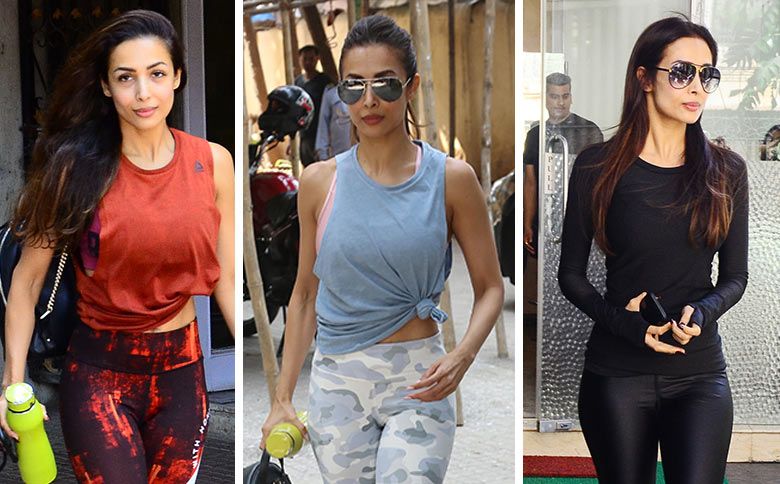 Malaika Arora Looks Fit And Fashionable In A Crop Top And Tights