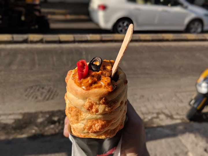 Paneer Schezwan Cone At Budapest Bakehouse