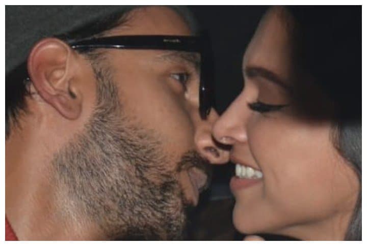 Ranveer Singh Plants A Kiss On Wifey Deepika Padukone’s Cheek Outside The Gully Boy Screening