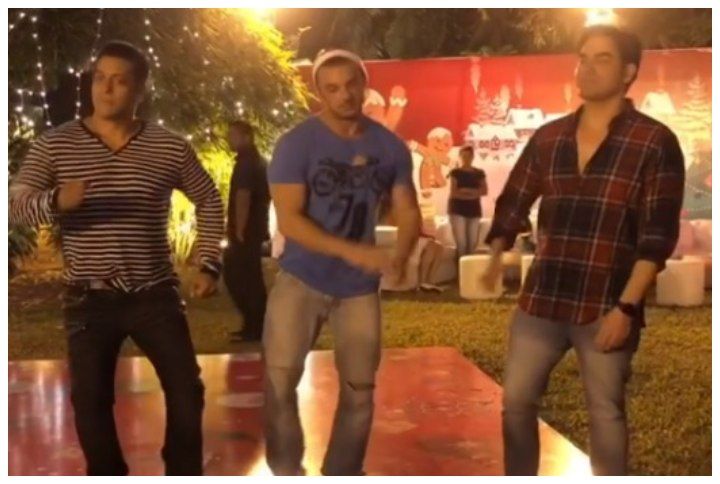 Check Out This Rare Video Of Salman, Sohail and Arbaaz Khan Dancing Together At Their Christmas Bash