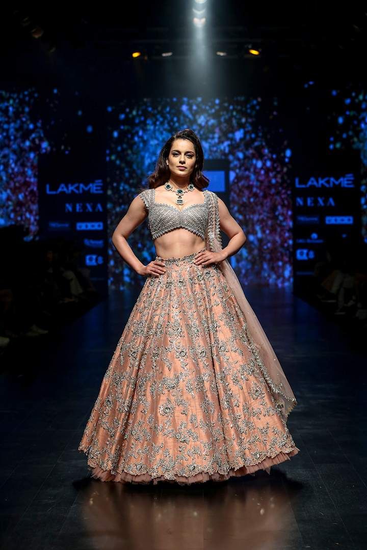 Showstopper Kangana Ranaut for Designer Anushree Reddy at LFW SR 2019