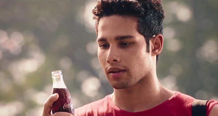 Siddhant Chaturvedi in a still from his Coca Cola Ad