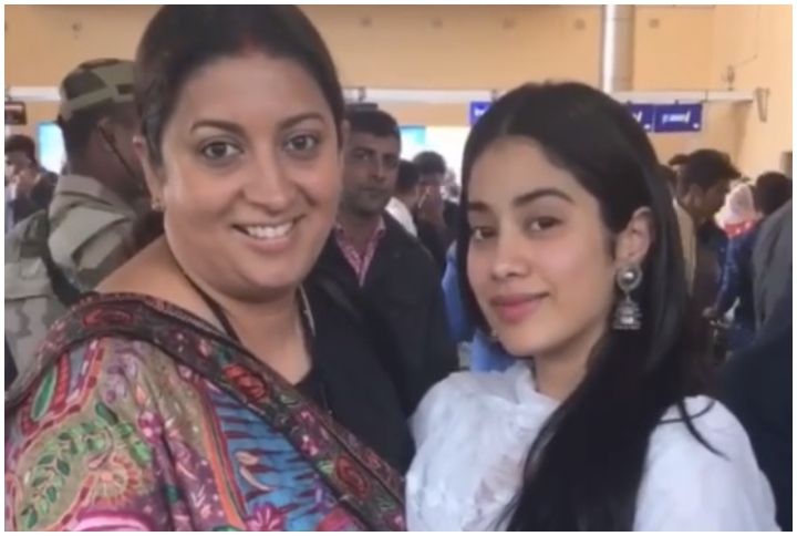 Smriti Irani’s Reaction To Janhvi Kapoor Calling Her Aunty Is Hilarious