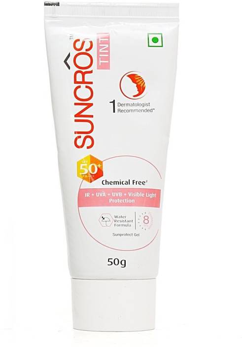 Suncros Tint Water Resistant Sunprotect Gel - SPF 50+