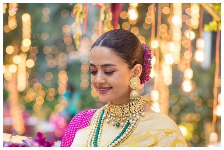 Exclusive: Surveen Chawla Looks Radiant In Her Traditional Baby Shower Photos