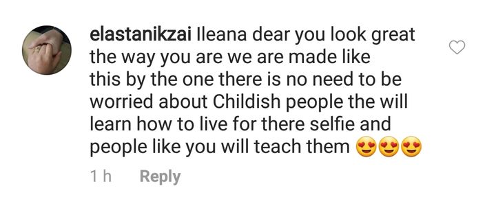 Comments on Ileana D'cruz's Instagram post (Source: Instagram | @ileana_official)