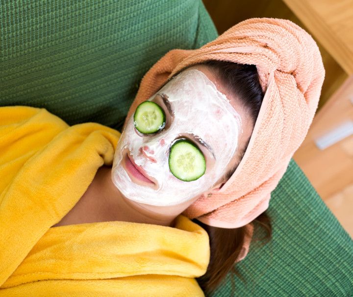 Woman Applying A Face Pack (Image Courtesy: Shutterstock)