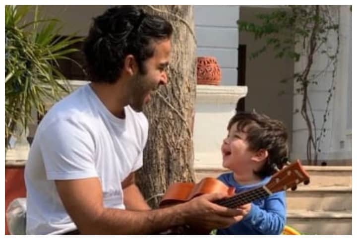 These Videos Of Taimur Ali Khan Learning A Musical Instrument Are Super Cute!