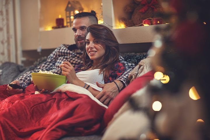 Couple Watching A Movie (Image Courtesy: Shutterstock)
