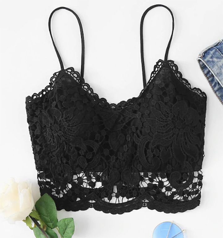 Lace Zip Up Back Cami Top (Source: www.shein.in)
