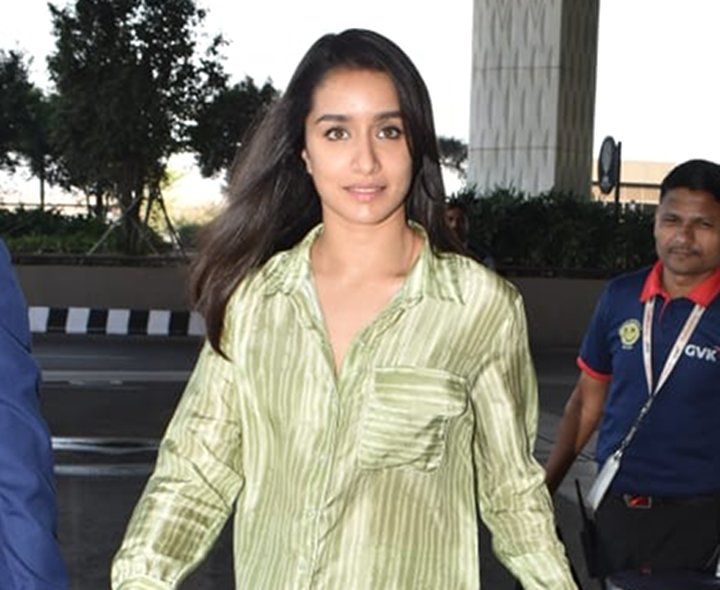 Shraddha Kapoor Sports A Shiny Pair Of Pyjamas At The Airport & We’re All For It!