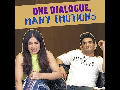 Sushant Singh Rajput & Bhumi Pednekar Say 1 Dialogue In 13 Emotions| Sonchiraiya |