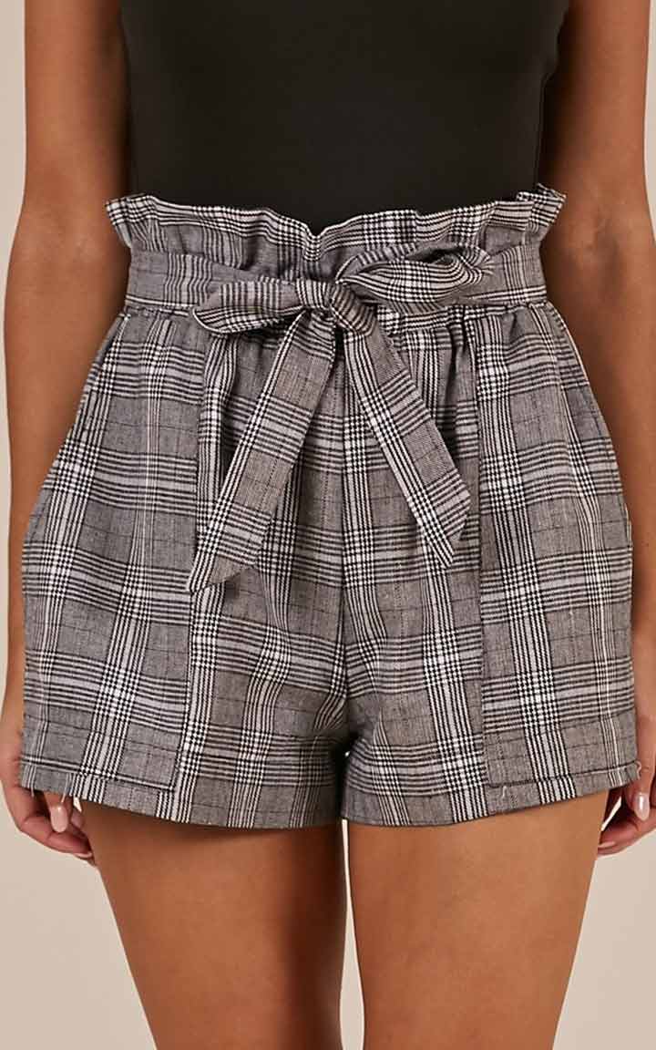 All Rounder Shorts In Grey Check (Source: www.showpo.com)