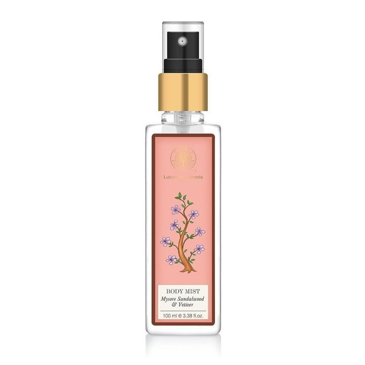 Forest Essentials, Mysore Sandalwood & Vetiver Body Mist | (source: www.amazon.in) Affordable Perfumes