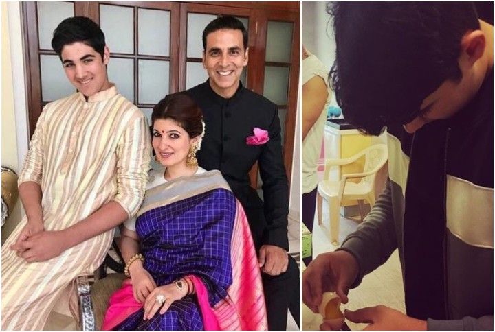 Photos: Twinkle Khanna’s Son Aarav Bhatia Treats Them To A Home-Cooked Meal