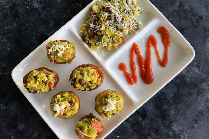 Potato Guacamole Cups