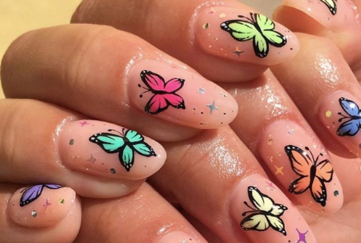 Butterfly Nails Are Trending On Instagram And They’re Super Cute