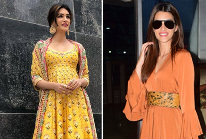 Kriti Sanon Switches From A Mini Fringe Dress To A Desi Look