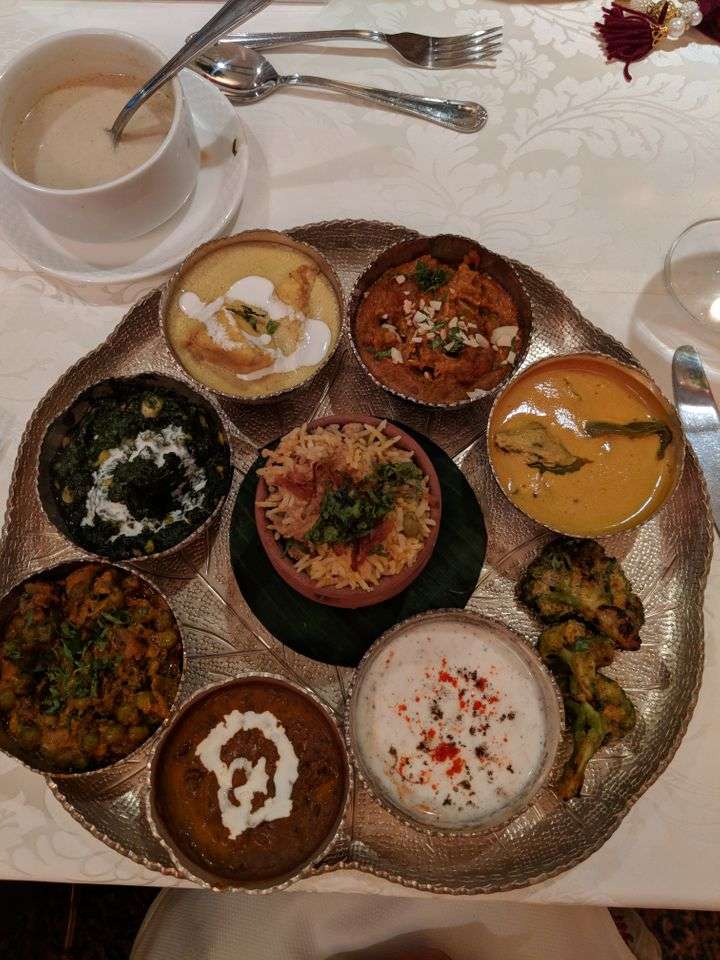 The Nawabi thali at the 'Begum Ki Daawat'