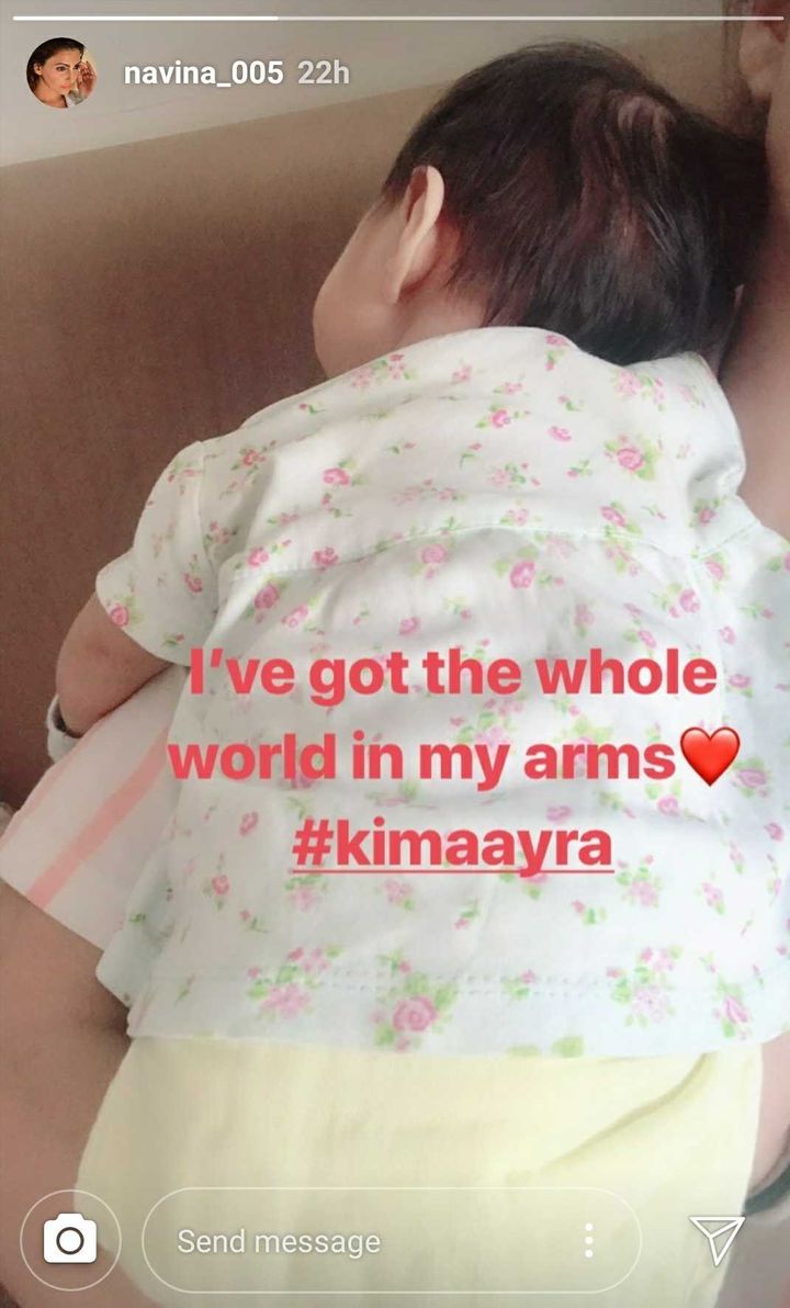 Navina Bole Daughter, Kimaayra (Source: Instagram | @navina_005)