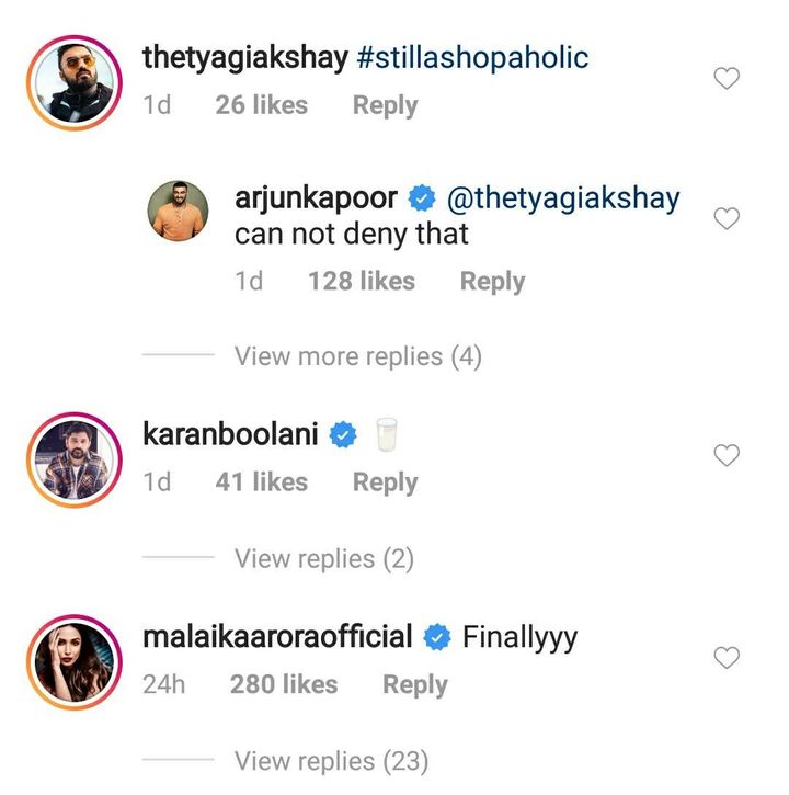 Malaika Malaika Arora's comment on Arjun Kapoor's video (Source: Instagram | @arjunkapoor)