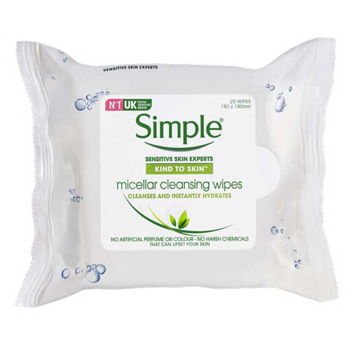 Simple Micellar Cleansing Facial Wipes