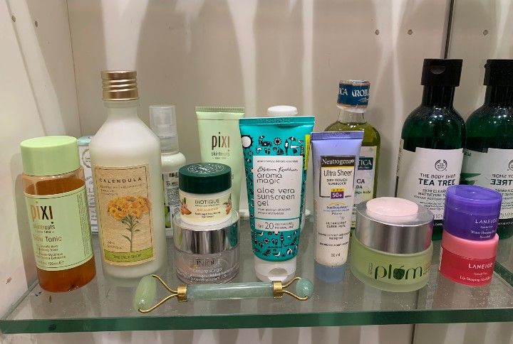 Skincare Shelf After KonMari Method