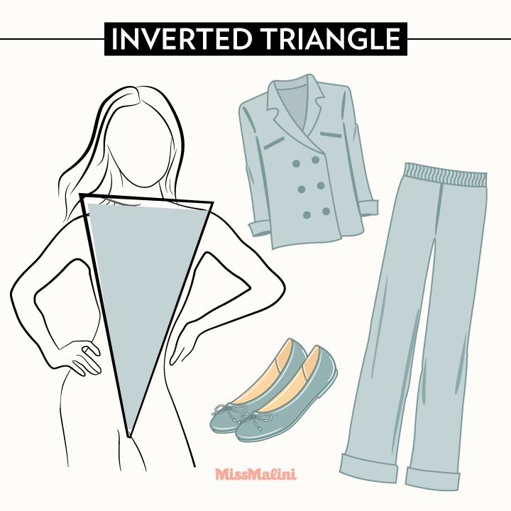 Styling for inverted triangle body shape