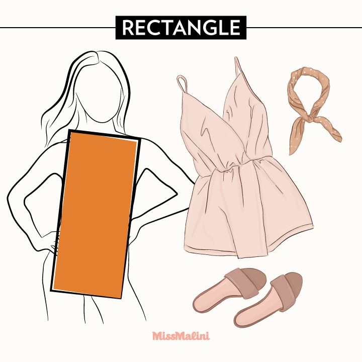Styling for rectangle body shape