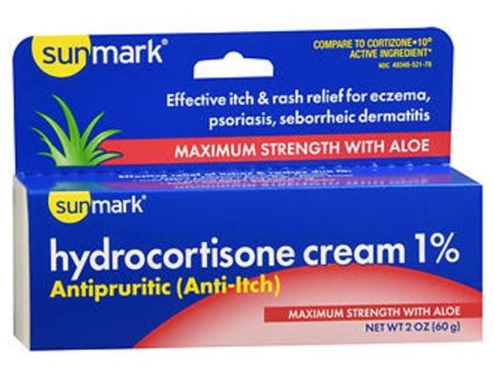 Sunmark Hydrocortisone Cream 1% Maximum Strength With Aloe | (Source: www.amazon.in)