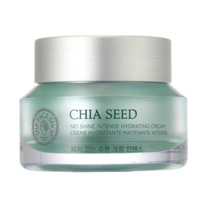 The Face Shop Chia Seed No Shine Gel-Based Intense Hydrating Cream | (Source: www.amazon.com)