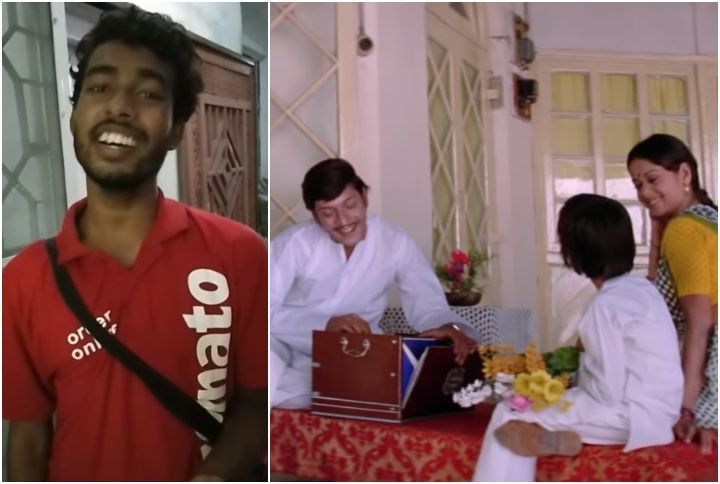 This Video Of A Zomato Delivery Boy Singing ‘Gori Tera Gaon’ Is Going Viral