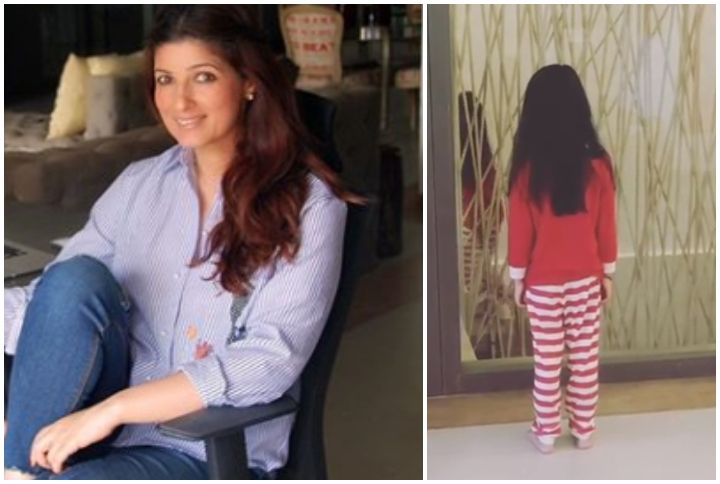 Video: Twinkle Khanna Recreates A Horror Movie Scene With Her Daughter And Her Friend