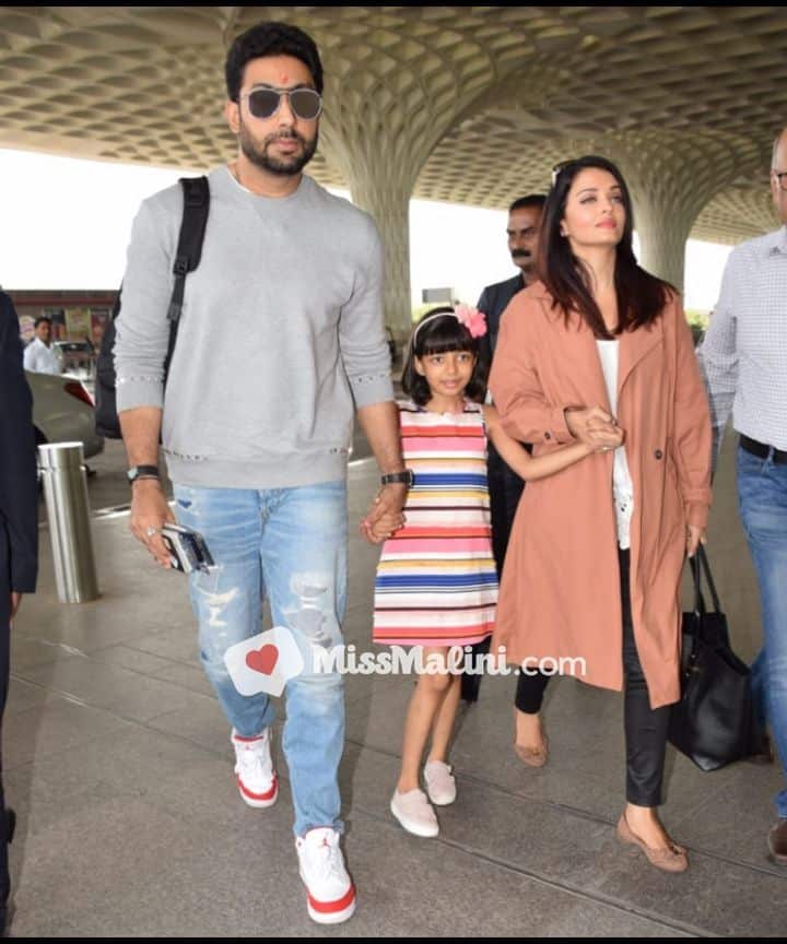 Abhishek, Aishwarya and Aaradhya Bachchan