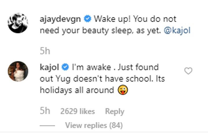 Ajay Devgn and Kajol Instagram (Source: Instagram | @ajaydevgn)