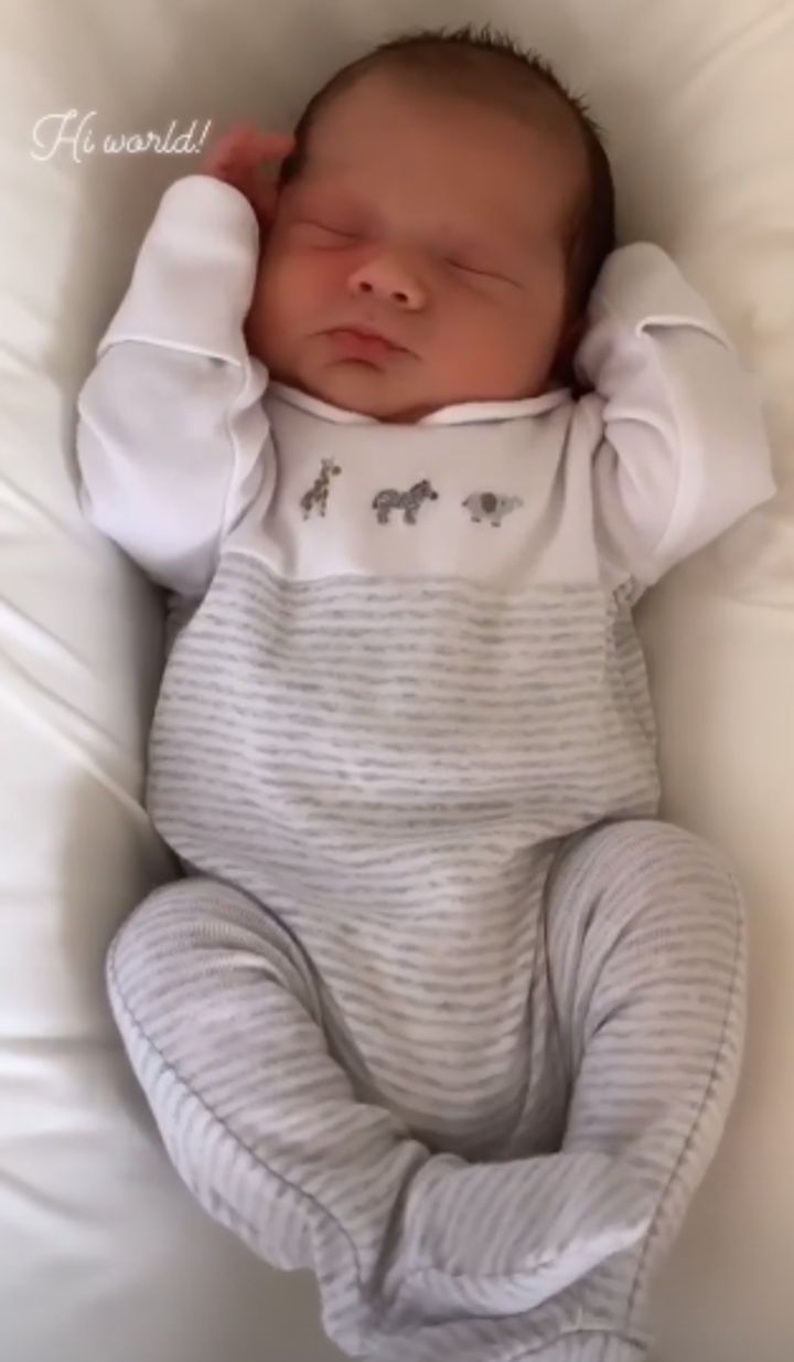 Amy Jackson's newborn son - Andreas (Source: Instagram | @amamyjackson)