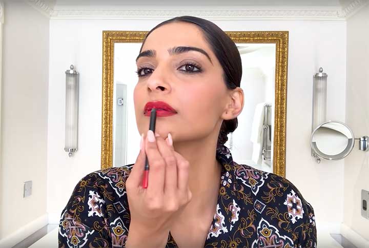 Watch: Sonam Kapoor’s Glamorous ’90s Bollywood Makeup Tutorial For Vogue US