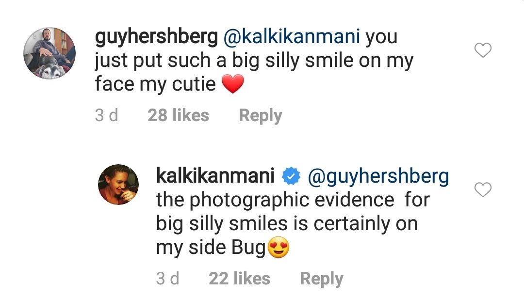 Kalki Koechlin and Guy Hershberg's comments
