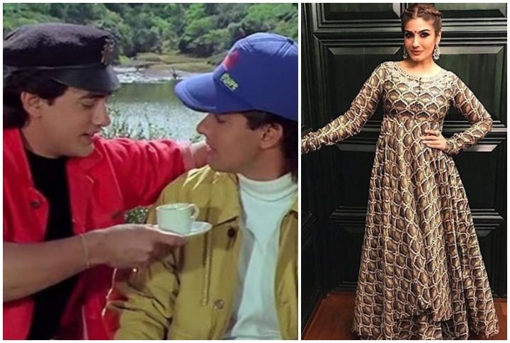 Raveena Tandon Reveals That Aamir & Salman Khan Were Not On Talking Terms During The Andaz Apna Apna Shoot⁩