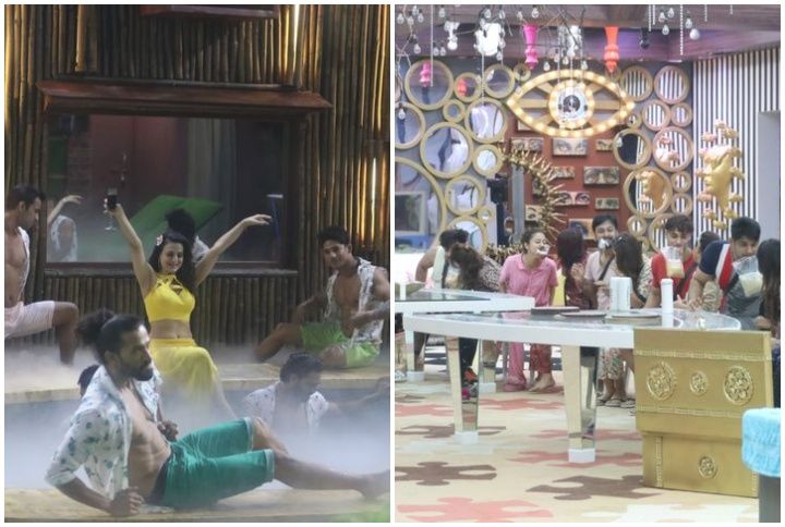 Ameesha Patel in the Bigg Boss house; The first task in the house